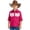 Hot Pink, variant on Kids Western Fringe Button Down Shirt, Boys Girls Cowboy Cowgirl Long Sleeve Blouse, Adjustable Rodeo Shirt for Ages 5-14(Hot Pink/7-8 Years)