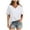 White, variant on Tiweut T Shirts for Women V Neck Short Sleeve Summer Loose Fit 2025 Solid Color Shirts for Ladies White