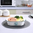 thumbnail image 4 of Xuet 2-Pack Round Silicone Microwave Mats, 12" Heat Resistant Trivet Set, 4 of 8