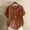 004 Coffee, variant on Hvot&aat Linen Tops for Women Casual Loose Fit Vintage Boho Blouse Oversize Crewneck Short Sleeve T-Shirts