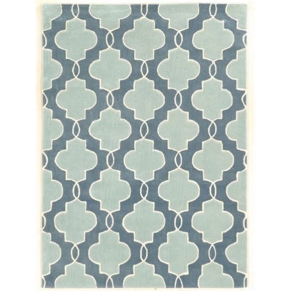 Hawthorne Collection 5' x 7' Hand Tufted Rug in Blue