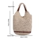 thumbnail image 4 of Bolso de hombro de verano para mujer informal tejido a mano para fiestas (beige), 4 of 8