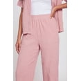 thumbnail image 3 of Women's Seersucker High Waisted Pull On Pants, 3 of 4