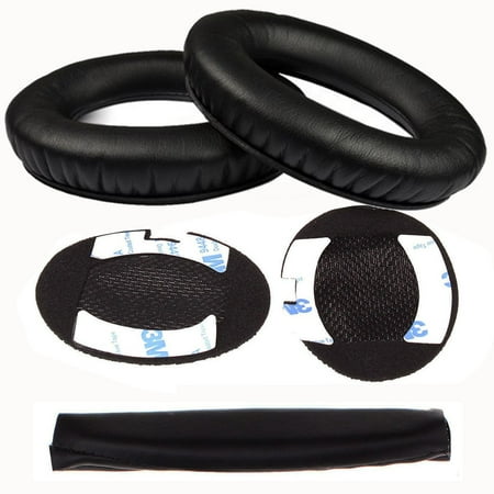 TSV Replacement Ear Pads + Headband Cover Fit for Boses SoundTrue Around-Ear, AE2, AE2i, AE2w Headphones, Headband + Replacement Earpads, Headset Ear Cushion Repair Parts