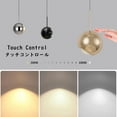 thumbnail image 6 of FSLiving Adjustable Height Track Pendnat Light H-Type Gimbaled Spot Light Pendnats with Touch Control Dimmable 10W 3 Colors Indoor Island Free Height Lamp,Glossy Silver - 1 Pack, 6 of 9