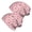 Breast Cancer Ribbon Word Heart, variant on Breast Cancer Ribbon Rose White Pattern 2 Pack Slouchy Beanie Hat, Casual Daily Beanie with Stretchy Fabric & Soft Texture, Lightweight Flexible Gifts for Unisex Men Women