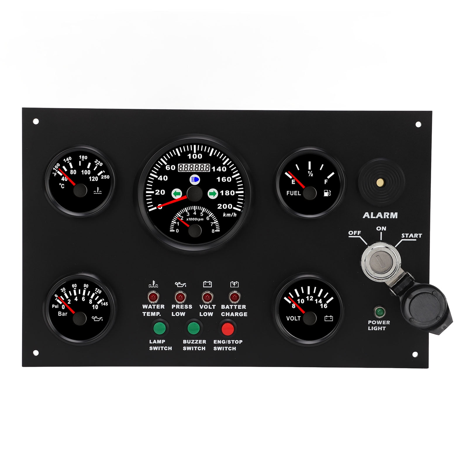 Marine Instrument Panel, Boat Instrument Panel Rust Proof 5 In 1 0 To