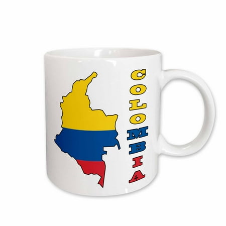 

Colombian flag in the map and letters of Colombia 11oz Mug mug-51747-1