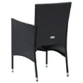 thumbnail image 5 of vidaXL Garden Dining Chairs 4 pcs Poly Rattan Black, 5 of 5