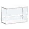 thumbnail image 1 of Vitrina de acrílico Caja de encimera de plástico Soporte de montaje Organizador de almacenamiento de protección a prueba de - 2 niveles Hugo Estuche de muestra, 1 of 4