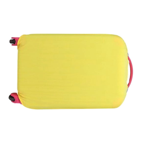 HOOWIFFY Yellow Travel Suitcase Cover with Scratch-Resistant Material and Easy Access Handles for Luggage