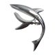 thumbnail image 2 of Cejilla de guitarra de aleación de zinc Shark Capo para guitarra acústica y eléctrica con buena sensación en la mano, sin zumbidos de trastes y duradera (plata), 2 of 5