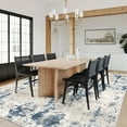 thumbnail image 7 of BERTHMEER 3'x5' Area Rugs for Entrance Entryway Doorway Office Laundry Bedroom Washable Abstract Geometric Non-Slip Distressed Modern Contemporary Rugs,Navy Blue Carpets, 7 of 7