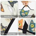 thumbnail image 6 of Cat Head and Glasses White Pattern Teens Toddler Nap Mat with Pillow, Sleeping Mat Bag for Preschool Daycare 59"x22", 6 of 6