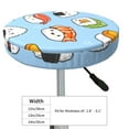 thumbnail image 4 of Honeii Kawaii Sushi Bar Stool Covers – Perfect Fit for 12" to 14" Round Stools, Crease-Resistant, Stretchy, Washable & Dustproof Seat Slipcovers-13 inch, 4 of 7