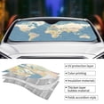 thumbnail image 4 of Kdxio World Map Print Front Windshield Sun Shade,Folding Auto Sunshade for Car Truck SUV-Small, 4 of 7