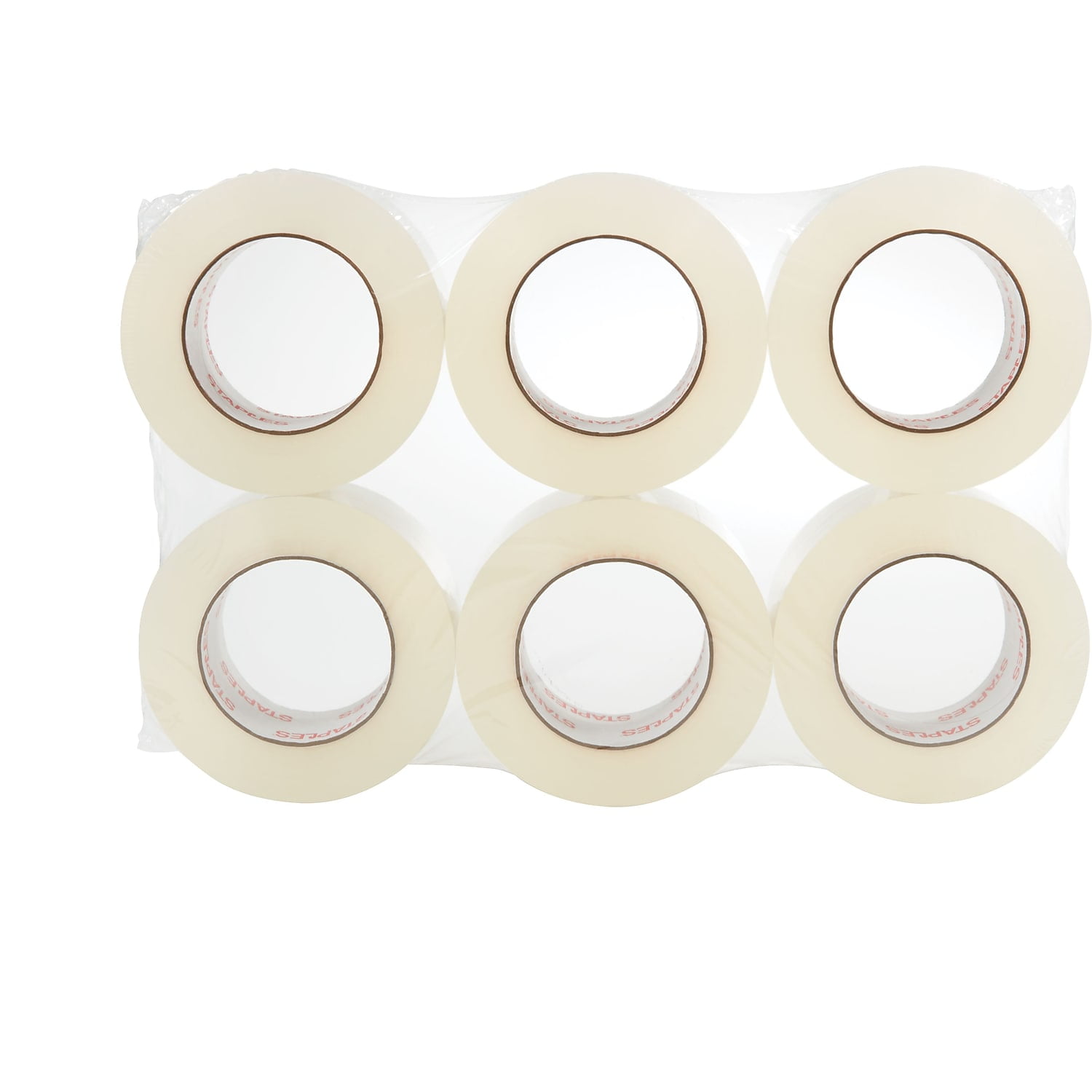 Staples Moving & Storage Packing Tape 1.88' x 110' Yds Clear 6/Rolls 52216