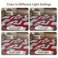 thumbnail image 7 of ODIKA 9'x12' Washable Area Rug Non-Shedding, Easy Care Geometric Abstract Squares Asymmetric Block Mosaic Long Border for Master Suite, California King, Under Bed, 7 of 7