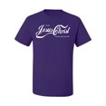 thumbnail image 2 of Wild Bobby, Enjoy Jesus Christ and Thou Shalt Never Thirst Coke Parody | Mens Inspirational/Christian Graphic T-Shirt, Purple, Large, 2 of 3