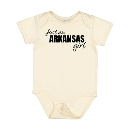 

Inktastic Just an Arkansas Girl Born and Raised Gift Baby Girl Bodysuit