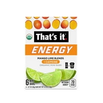 That's it. Gluten-Free Soft & Chewy Ready-to-Eat Mango Lime Blends Energy Fruit Bars, .7oz, 6 Count Shelf Stable Box