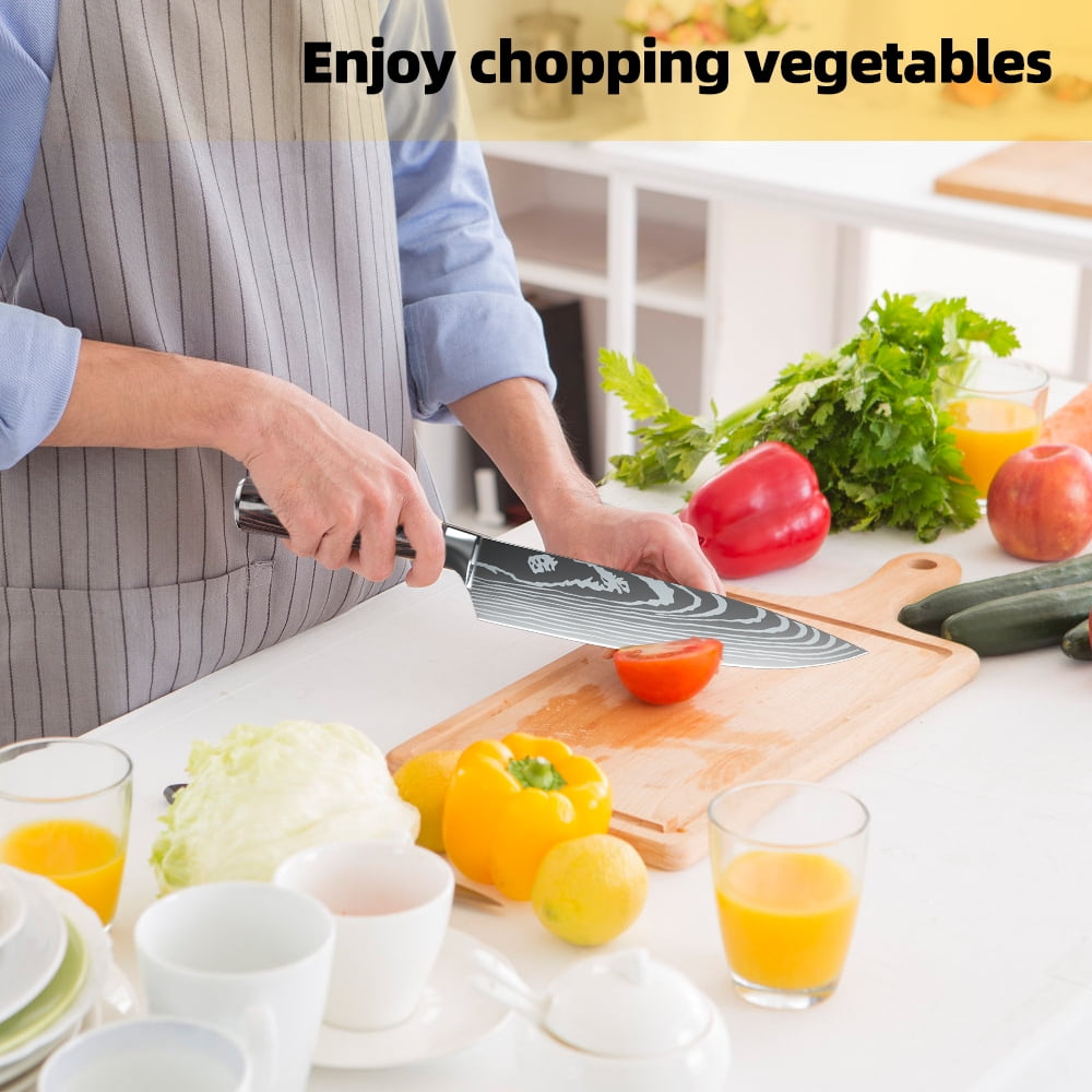 Professional Kitchen Chef Knife Set 8Piece Sharp Japanese Knives Set for Kitchen