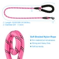 thumbnail image 6 of Plutus Pet Long Rope Dog Leash, Heavy Duty, Reflective, With Comfortable Padded Handle, 15FT 20FT 30FT Dog Training Leash for Small Medium Large Dogs (15FT, Pink), 6 of 7
