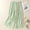Green, variant on Womens Double-layer Linen Pant Breathable Thin Wide Leg Pants Elastic Waist Solid Color Split Casual Loose Pants Summer M-4XL White