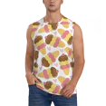 thumbnail image 2 of Fotbe Men's Cute Ice Cream Print Men's Sleeveless Muscle Tank Tops Casual T-Shirts for Gym Workout Beach-Large, 2 of 8