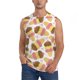 thumbnail image 1 of Balery Cute Ice Cream Camisetas sin mangas para hombre, absorbe la humedad y protege contra el mal olor.-Small, 1 of 7