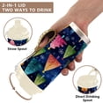thumbnail image 4 of 500ml Double-Wall Vacuum Insulated Tumblers Stainless Steel Coffee Tumbler with Ceramic Coating Colorful Christmas Trees Pattern, 4 of 8