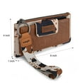 thumbnail image 6 of Wrangler Purses for Women Western Clutch Purse Rfid Wallet Womens, Cow-Brown, 6 of 7