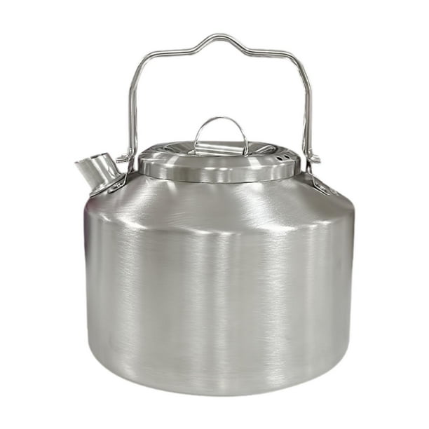 Hervidor de agua de acero inoxidable de 1,3 l Macarena tetera de café de calentamiento rápido para acampar senderismo uso en fogatas