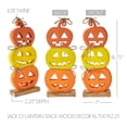 thumbnail image 2 of Tropical Wood Jack O' Lantern Stack Wood Decor 16.75x7x2.25, 2 of 3