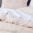 thumbnail image 3 of Chezmoi Collection Isla 5-Piece Floral Bed in a Bag Twin, White/Coral, Jacquard Textured Lightweight Comforter Bedding with Sheets Set for All Season, 3 of 9
