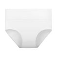 thumbnail image 4 of Jxximdong High Waist Panties for Women 5 Pcs Bikinis Underwear Cotton Plain Breathable Briefs Women's Lingeries White, 4 of 9
