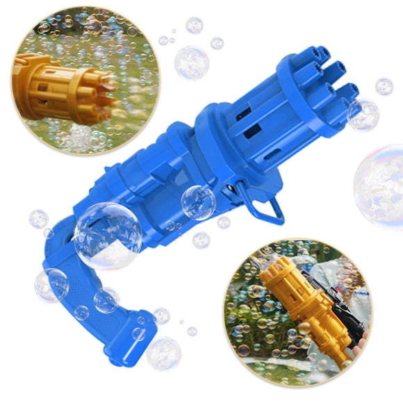 Bubble Making Machine Kids Plastic plastic bubble making machine Bubble Maker Outdoor Party Electric Bubbler Children Toy, Blue