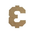 thumbnail image 1 of Wooden Letter Unfinished, Collegiate Font, Craft Cutout, 1 of 1