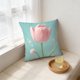thumbnail image 4 of Funda de cojín decorativa de terciopelo artificial con estampado floral de doble cara | Suave detalle floral para el hogar, ideal para sala de estar, cama, sofá o silla., 4 of 8