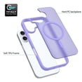 thumbnail image 4 of Decase Skin-Feel Anti-Scratch PC+TPU Case for iPhone 16,Compatible with Mag-Safe,Translucent Matte Drop Proof Phone Case,Rugged Back Cover for iPhone 16 Case,Purple, 4 of 4