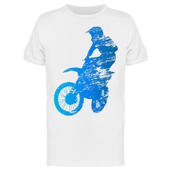 Cloudy Silhouette Of A Biker Tee Men's -Image by Shutterstock