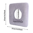 thumbnail image 4 of Square Coccyx Cushion 15" Pressure Relief Breathable Seat Pad Soft Cotton Decubit Support Pillow for Elderly Pregnant Postoperative Wheelchair Blue, 4 of 7