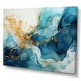 thumbnail image 2 of Designart "Liquid Art Fusion Of The Ocean" Ocean Wall Art Living Room, 2 of 7