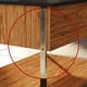 thumbnail image 4 of MESA EXTENSIBLE − BERNA  Mesa de Centro Elevable,  Mesa Auxiliar Estancia, Recámara y Oficina, Patas Metálicas, Tablero Laminado Texturizado  (NEGRO LISO )0, 4 of 9