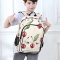 thumbnail image 6 of FORMRS School Backpack 17" Student Travel Bag with Laptop Compartment, Beige Cherry, 6 of 7