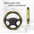 thumbnail image 4 of Lsque Pikmin Pattern Elastic Stretch Steering Wheel Cover,Universal 15 inch, Microfiber Breathable Ice Silk, Anti-Slip, Odorless, Easy Carry, 4 of 7