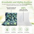 thumbnail image 5 of Eurhowing Outdoor Bench Cushion Waterproof, 60"x40"x4" Thick Patio Swing Chair Cushions with Ties, All-Weather High Density Foam Seat Pad for Porch Garden Furniture, Leaves, 5 of 11