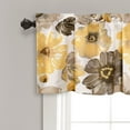thumbnail image 3 of Lush Decor Leah 18" x 52" + 2" Header Floral Blue 100% Polyester 3" Rod Pocket Single Valance, 3 of 5