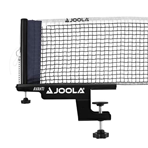 JOOLA Premium Avanti Ping-Pong Filet de Tennis de Table et Set de Poteau - Installation Portable et Facile 72" Vis de Ping-Pong de Taille Réglementaire sur Filet de Serrage, Blanc/noir (31009)