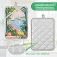 thumbnail image 6 of Yayeee Pot Holders Kitchen Heat Resistant with Pocket 7"x9.8" Cotton Oven Cooking Hot Pads, Floral Seaside, 6 of 7